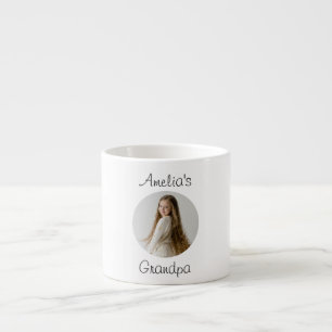 Personlig Grandpa Gift - Grandchild Ansikte - Espressomugg