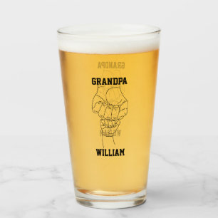 Personlig Grandpa Grandchild Gift Grandfather Glaskopp