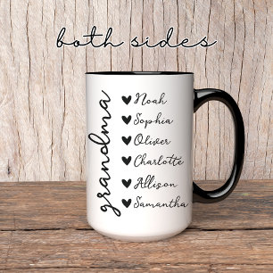 Personlig Grandpa & Grandma Matching Mugg Set