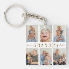 Personlig Grandpa Keychain Gift