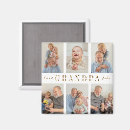 Personlig Grandpa Magnet | Grandföräldrar Day