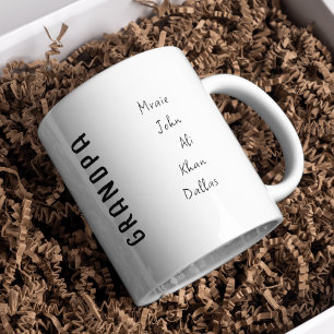 Personlig Grandpa Mugg med Barnbarn Namn