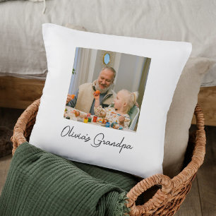Personlig Grandpa Photo Gift Kudde