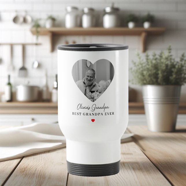 Personlig Grandpa Photo Mugg | Bästa morfar någons (Skapare uppladdad)