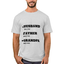Personlig Grandpa Shirt med Data