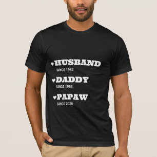 Personlig Grandpa Shirt med Data T