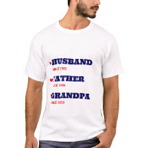 Personlig Grandpa Shirt med Data