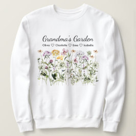 Personlig Grandparent's Day Wildblomma Garden T Shirt