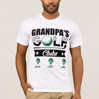 Personlig Grandpas golfklubb T Shirt
