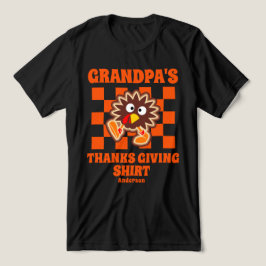 Personlig Grandpas Thanksgiving Shirt T