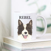 Personlig Gräns Collie Beverage Coaster