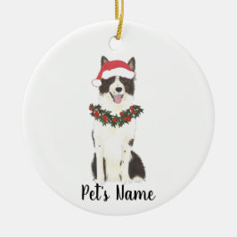Personlig Gräns Collie Ceramic Ornament