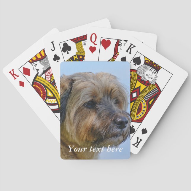 Personlig Gräns Terrier Kortlek (Baksidan)