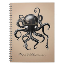 Personlig Graphic Japanska Octopus Anteckningsbok