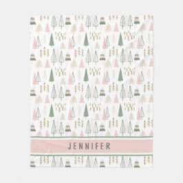 Personlig Gräs Retreat Whimsical Ull Fleecefilt