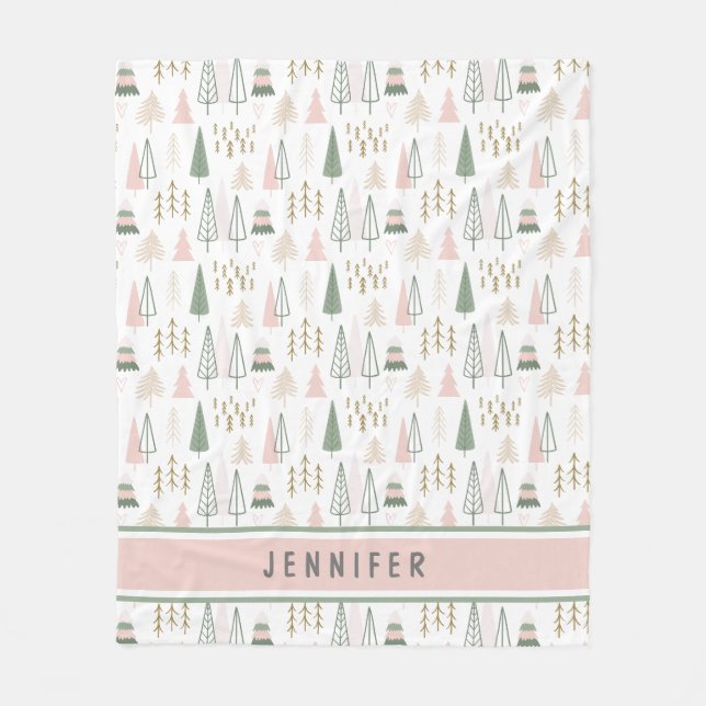 Personlig Gräs Retreat Whimsical Ull Fleecefilt (Framsidan)