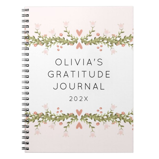 Personlig Gratitude Journal Anteckningsbok (Framsidan)