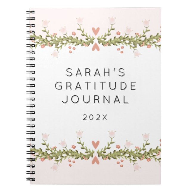 Personlig Gratitude Journal Anteckningsbok (Framsidan)