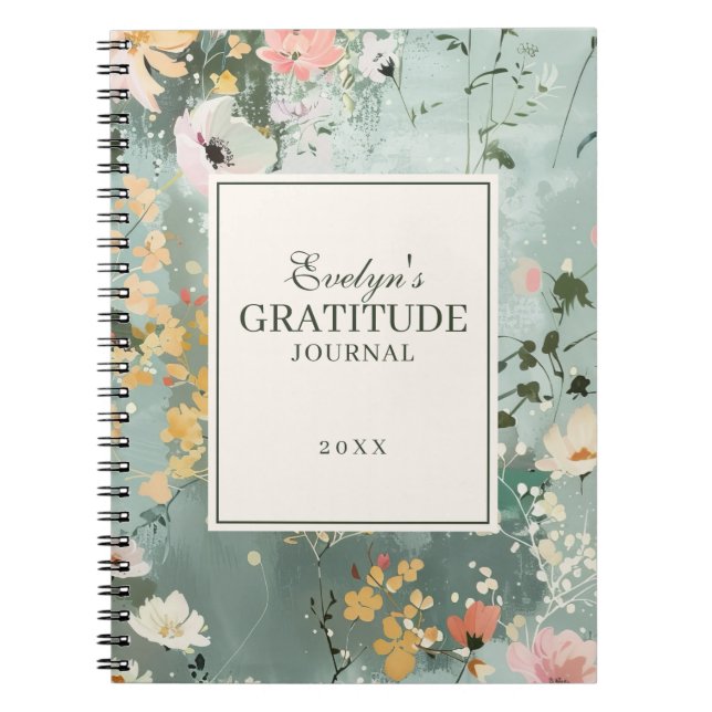 Personlig Gratitude Journal Anteckningsbok (Framsidan)