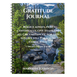 Personlig Gratitude Journal med Forest Anteckningsbok