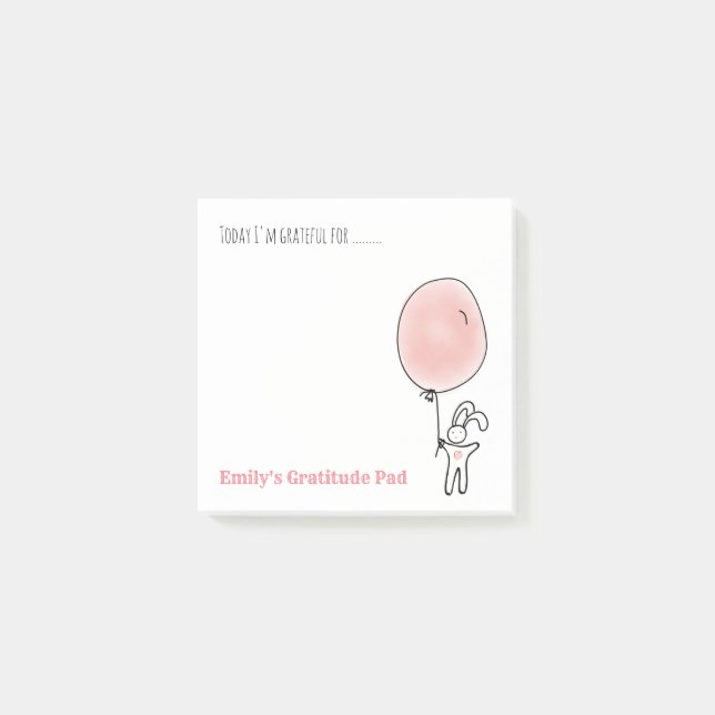 Personlig Gratitude Notelets - Ge tack Post-it Block (Framsida)