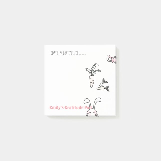 Personlig Gratitude Notelets - Lämna Tack Post-it Block (Framsida)