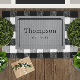 Personlig Grått-familjens efternamn Monogram