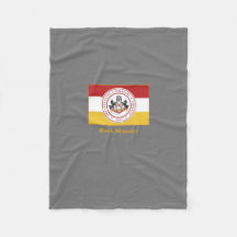 PERSONLIG Grått Fleece Blanket w/white backer