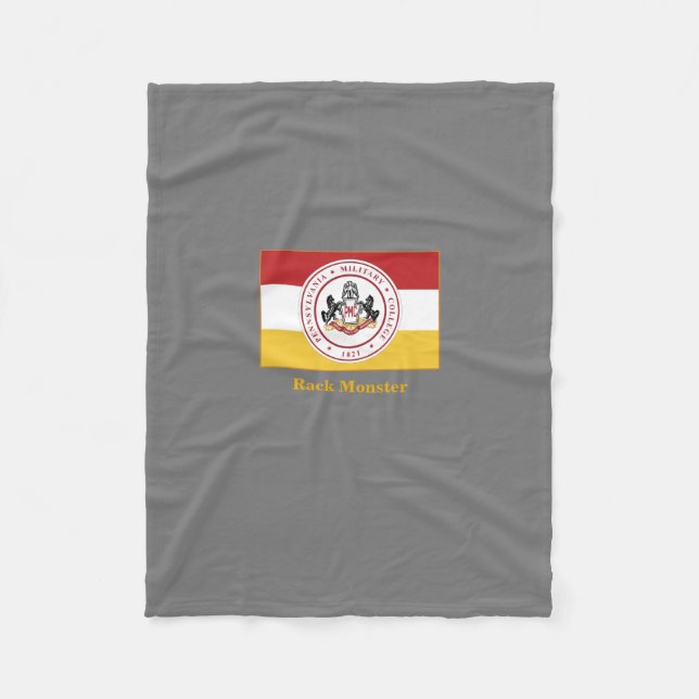 PERSONLIG Grått Fleece Blanket w/white backer (Framsidan)