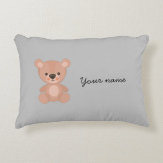 Personlig grått för skadliga rosor prydnadskudde