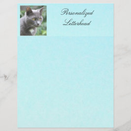 Personlig Grått Kattunge Letterhead