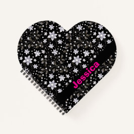 Personlig Grått och svart blomma Mönster