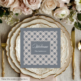 Personlig Grått Play Napkins Chic Bord Stil Pappersservett