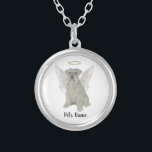 Personlig Grått Silver Schnauzer Silverpläterat Halsband<br><div class="desc">Det finns de som för med sig ett ljus så underbart för världen att även efter att de är borta kvarstår deras ljus. Låt ett sött halsband trösta ditt tunga hjärta när det tar ett ögonblick att minnas ditt älskade grått eller silver schnauzer. För de mest tankfulla gåvorna, koppla den...</div>