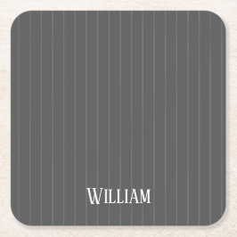 Personlig grått streck underlägg papper kvadrat