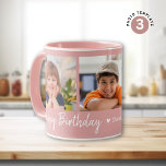 Personlig Grattis på födelsedagen 3 Photo Collage  Mugg<br><div class="desc">Tittar du en minnesvärd födelsedagspresent? Vår Personlig Grattis på födelsedagen 3 Photo Collage Rosa Mugg är perfektens val. Med det här mångsidiga mugg kan du visa tre speciella foton och skapa en keepsak som kommer att uppskattas i flera år för komen. Överraska din älskade med den här eleganten och den...</div>