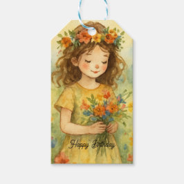 Personlig Grattis på födelsedagen Alice i underlan Presentetikett