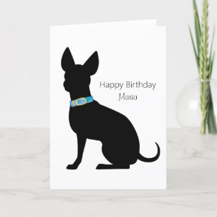 Personlig Grattis på födelsedagen Chihuahua Hund C Kort