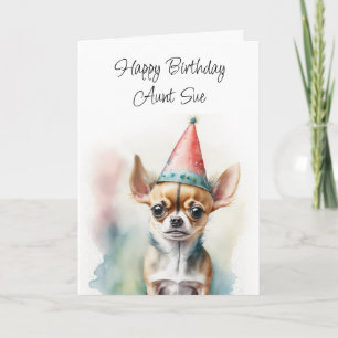 Personlig Grattis på födelsedagen Cute Chihuahua Kort