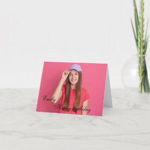 Personlig Grattis på födelsedagen fotofrus offerte Kort