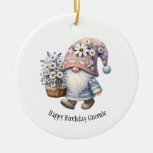 Personlig Grattis på födelsedagen Gnome gav henne