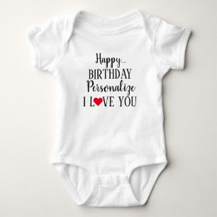 Personlig Grattis på födelsedagen I Kärlek You T Shirt
