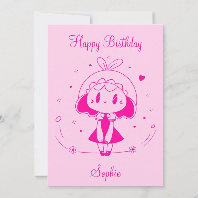 Personlig Grattis på födelsedagen Inbjudningar (Framsida)