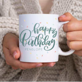 Personlig Grattis på födelsedagen Kaffemugg