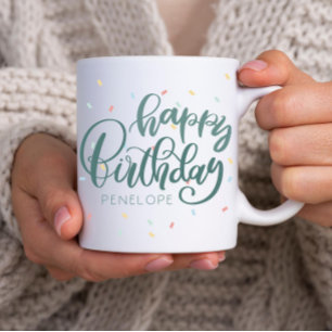 Personlig Grattis på födelsedagen Kaffemugg
