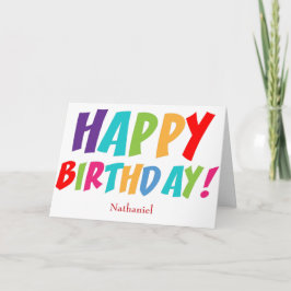 Personlig Grattis på födelsedagen Kort