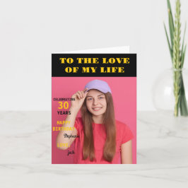 Personlig Grattis på födelsedagen Photo Kärlek hus Kort