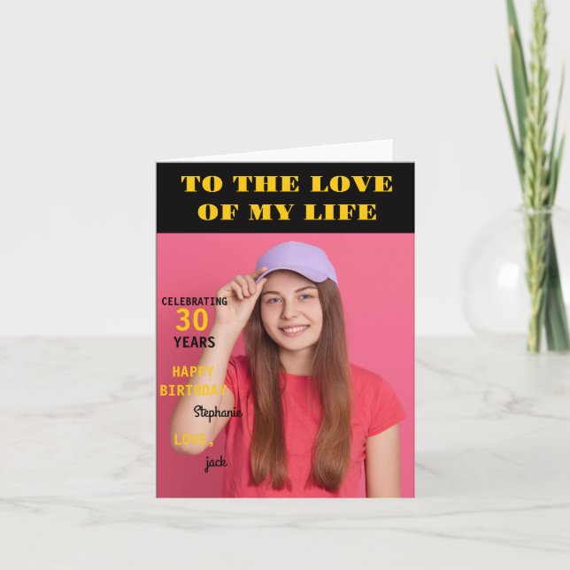 Personlig Grattis på födelsedagen Photo Kärlek hus Kort (Framsida)