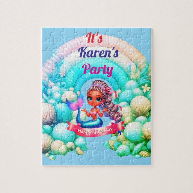 Personlig Grattis på födelsedagen Pussel (Vertikal)