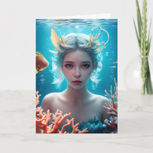 Personlig Grattis på födelsedagen Sjöjungfru Kort